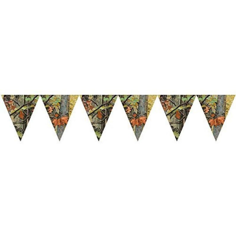 Hunting Camo Banner Camo Tableware Camo Party Theme Etsy