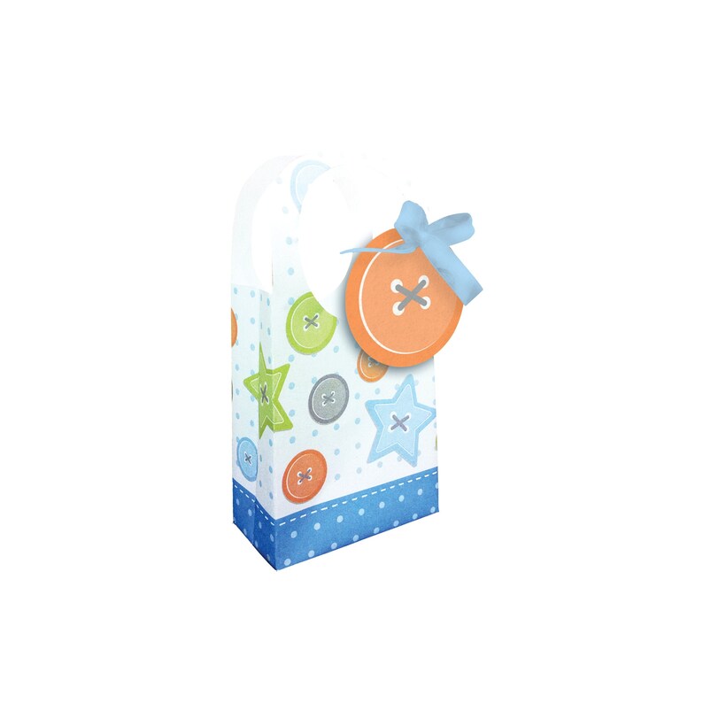 1st Birthday Button Baby Shower Supplies Blue Button Favor Bags Craft Party Sew Much Fun Baby Shower Supplies Cute as a Button Theme