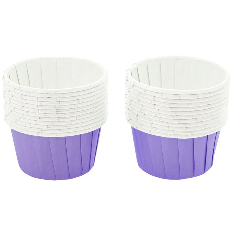 Party Cup Treat Cups Purple Paper Snack Cups Nut Cups Condiment Serving Birthday Favor Cups Paper Candy Cups Baking Cups 24 Pack
