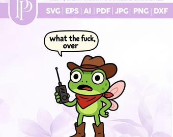 Funny Frog SVG, Bad Girls, Mental Health Design (Digital Files)