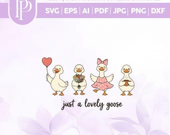 Carino San Valentino Oca SVG PNG, Divertente Adorabile Cuore D'Oca Png, Divertente Design Maglietta Di San Valentino png, Sciocco San Valentino Oca Png, Anatra San Valentino