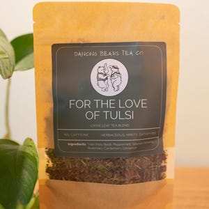 Tulsi Herbal Tea Blend: Holy Basil, Peppermint, Ginseng & Cinnamon