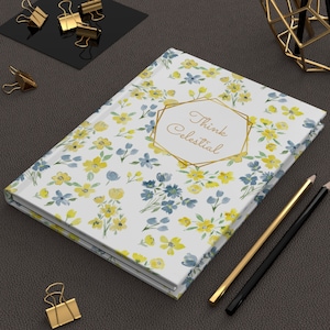 Think Celestial Hardcover Notebook, Floral Journal, Journal covered in beautiful flowers, Think Celestial Journal, General Conference