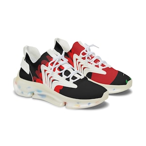 Black Women&#39;s Mesh Sneakers - Fashionable Breathable Shoes, Stylish Athletic Footwear, Trendy Running Sneakers, Comfortable Gym Sneakers,