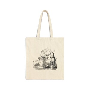 Vintage-Inspired Cotton Canvas Tote Bag, Eco-Friendly Shopping Bag, Reusable Tote, Great for Gifts, Beach Days, Farmers Market