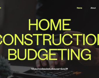 Home Construction Budgeting Excel Template