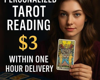 Personalized Tarot Reading • Love • Career • Future Insight • 1 Hour Delivery • Accurate Intuitive Guidance