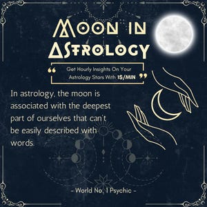 Moon in Astrology | Discover Your Hidden Emotions & Desires | Get Hourly Guidance |