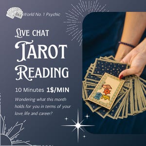 Parla subito con un lettore di tarocchi / Letture personalizzate in diretta sulla tua vita / Lettura dei tarocchi in 10 minuti: risposte rapide, guida reale
