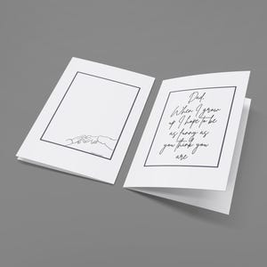 Cartes de voeux émouvantes pour papa, voeux d'anniversaire sentimentaux, mots de remerciement, motifs dessinés à la main, cartes pour la fête des pères, indispensables pour une célébration