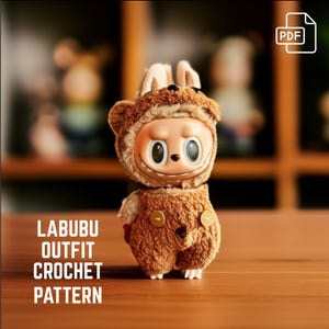 Labubu Crochet Outfit Pattern | Amigurumi Labubu Crochet Pattern | Crochet Labubu Pattern |  PDF | Clothes for Amigurumi | Labubu Outfit.