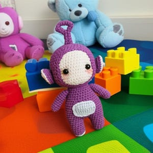 Amigurumi Teletubbies Crochet Pattern: TV Friends Toy (PDF File)