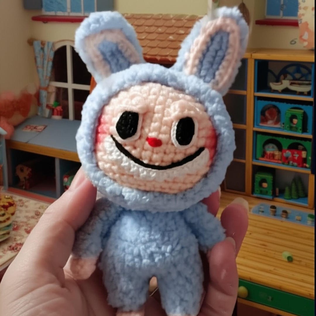 Labubu Crochet Pattern PDF | Amigurumi Labubu Plush | Cute Labubu Doll ...