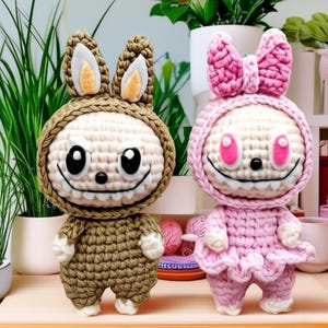 Labubu Amigurumi Crochet Pattern | Labubu Doll Crochet Pattern | Cute Plush Toy | Labubu Crochet Pattern | Kids Toy Crochet Tutorial