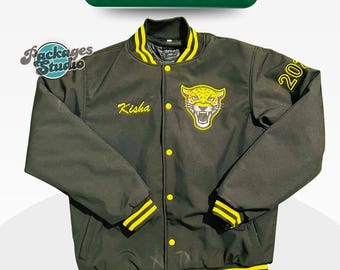 Custom Varsity Jacket: gepersonaliseerde Letterman-stijl, uniseks bomberjack