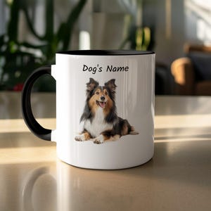 Custom Shetland Sheepdog Mug: Personalized Sheltie Coffee Cup