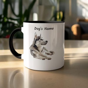 Custom Husky Dog Mug: Personalized Pet Lover Coffee Cup