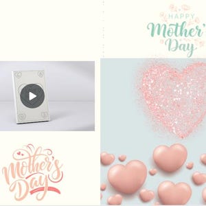 Biglietto per la Festa della Mamma, per la sorella, per la mamma, per la zia, per la moglie, pieno d'amore. Un biglietto che mostra amore e ammirazione per le madri.