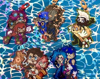 LoL x Hedgehog keychains