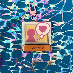 Lock tf in Villager Island keychain