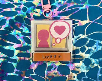 Lock tf in Villager Island keychain