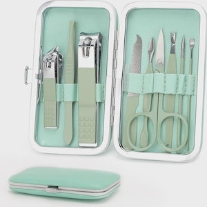 Professional Manicure Tool Set, Pedicure Grooming Set For Woman, Portable Nail Grooming Set Box, Nail Clippers Case, Gift For Her