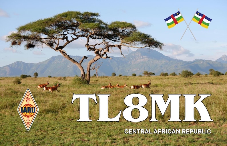 Editable Qsl Card Template Canva Ham Radio Qsl Double Sided Dx