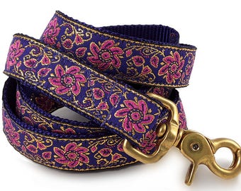 Purple Sevilla Dog Leash - Dog Lead, Dog Accessories, Dog Gift, Dog Lover Gift, Matching Leash, Custom Dog Leash