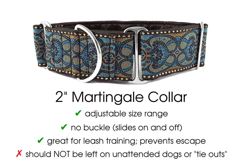 Espresso Martingale Dog Collar or Buckle Collar Extra Wide Etsy