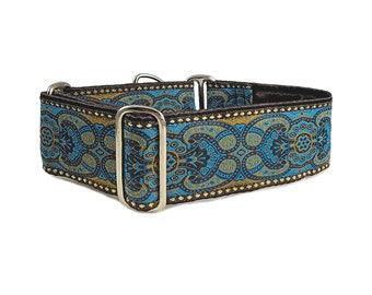 Espresso Martingale Dog Collar or Buckle Collar - Extra Wide for Large Dog, Greyhound - 2 Inch Wide