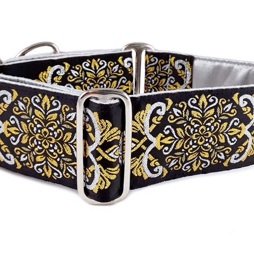 Silver & Gold Martingale Dog Collar or Buckle Collar Extra Etsy