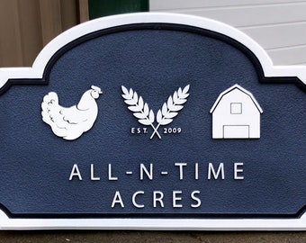 Farm Sign Ranch Sign Outdoor Barn Sign