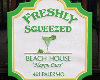 Personalized beach house sign, beach house decor, beach sign, beach house signs, custom beach theme, beach house gift