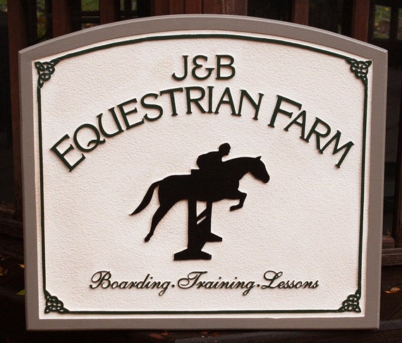 Equestrian Farm Signs
