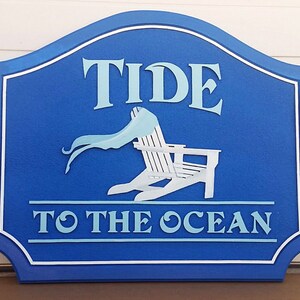 Custom Beach House Sign