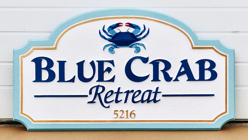 Beach house Sign Personalized Welcome Address Sign