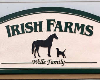 Horse Ranch Welcome Sign Personalized