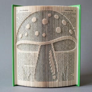 Vouwpatroon paddenstoelenboek – 3D-paddenstoelkunst met textuur (pdf-download)