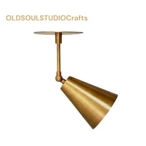 Handmade Brass Wall Sconce: Mid-Century Modern Adjustable Reading Lamp