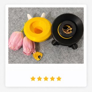 Gift idea, toothpick holder dispenser, bee decoration made of PLA, handmade kitchen accessory, bee decoration, gift for men, women, girlfriend image 5