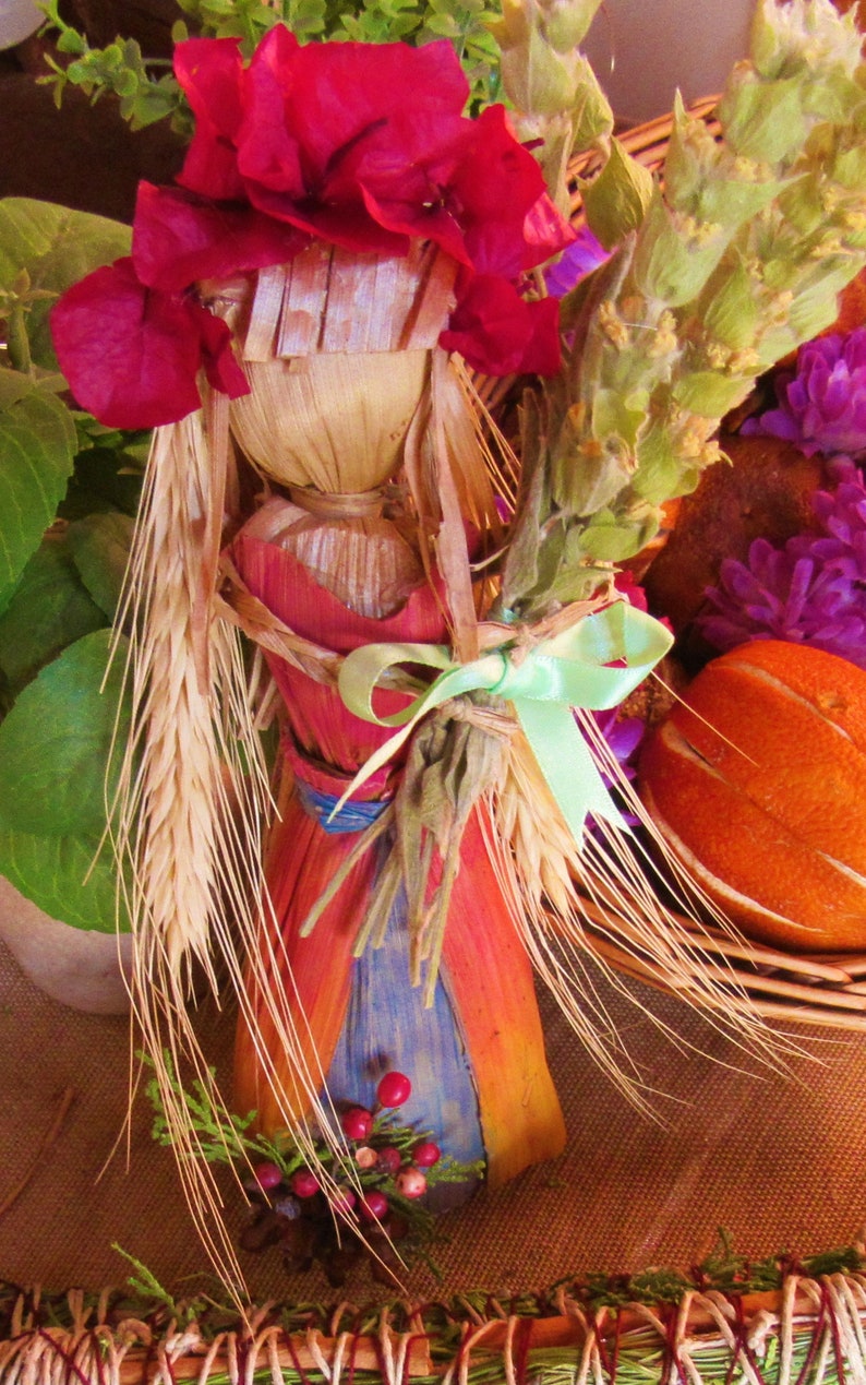 Corn Husk Dolly Banana Leaf Mountain Tea Artisan Handmade Etsy