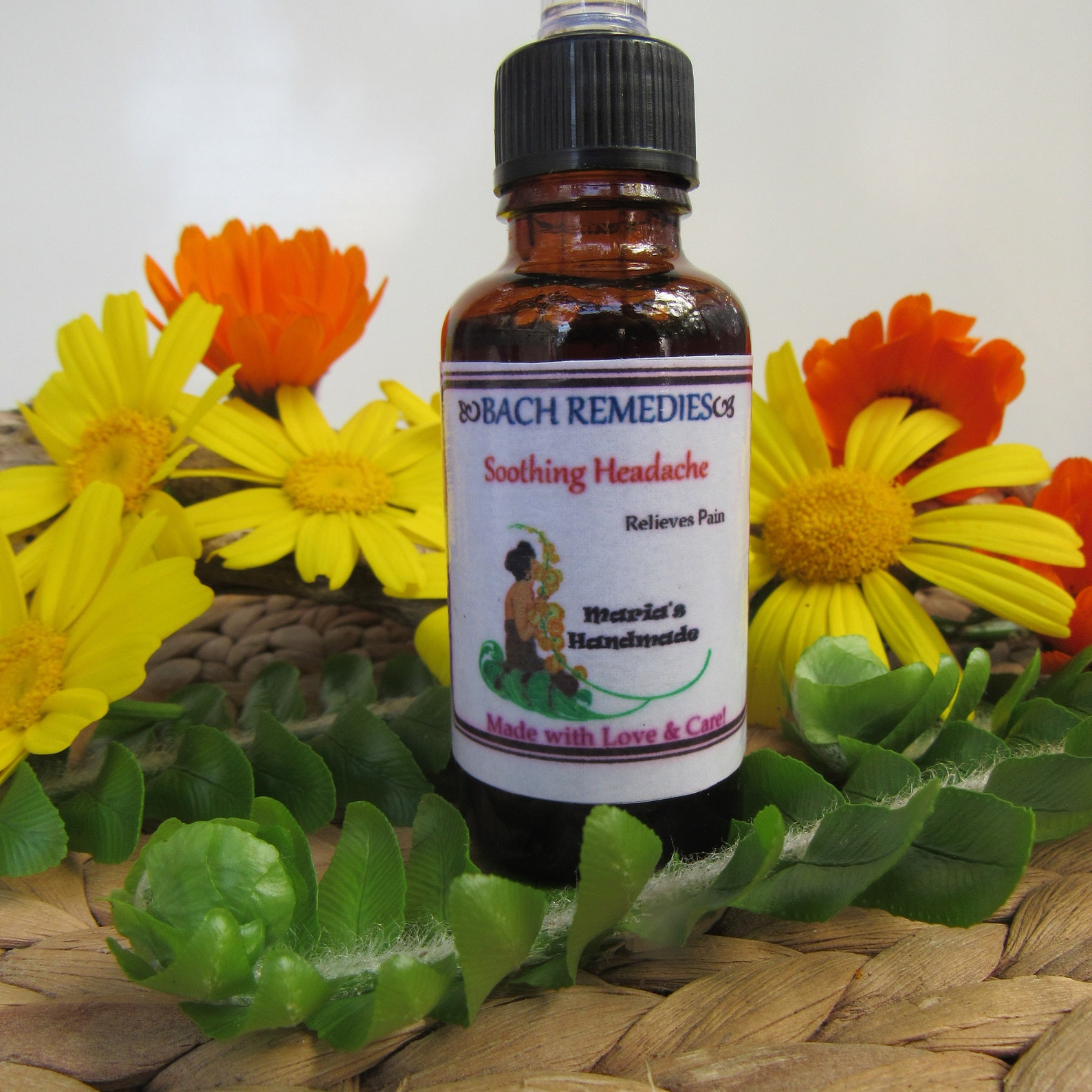 Soothing Headache Herbal Elixir With Bach Flower Remedies Etsy