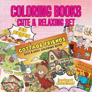 Coloring Book in Cozy Coco Wyo Style | 169 Dreamy Printable Pages for Relaxing Moments | Instant Digital PDF for All Ages