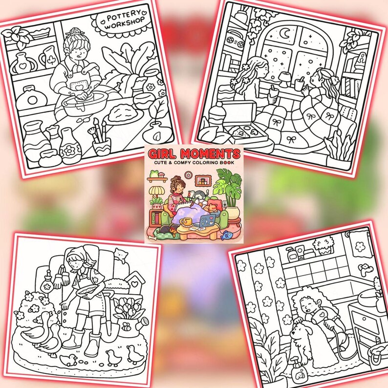 Coco Wyo Girl Moments Coloring Book PDF – 42 Printable Pages for Kids ...
