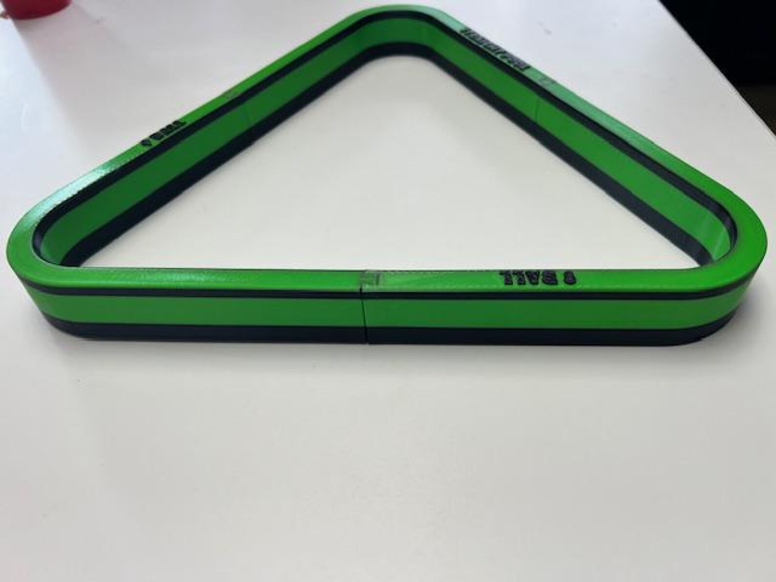 Custom 3d Printed Billiard Pool Ball 8 Ball Triangle Rack - Green/blk ...