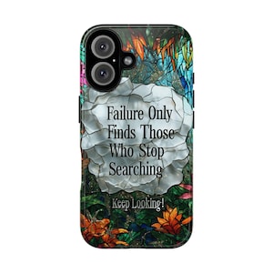 Inspirational Floral Phone Case: Motivational Accessory