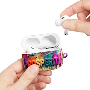 Vibrant Prosperity AirPod Case - Colorful Protective Cover for Music Lovers, Unique Gift for Students, Fun Accessory for Holidays, [...]