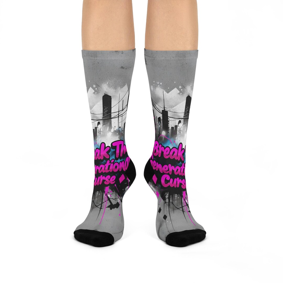 Break the Generational Curse Cushioned Crew Socks | Motivational Gift ...