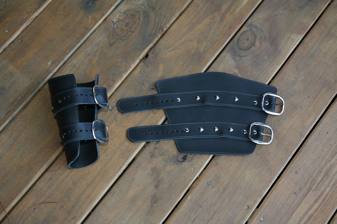 Black Leather Bracers / Vambraces Game of Thrones inspired Etsy