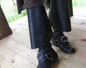 Leather Round Style Buckled Boot Straps / Pirate Costume / Reenactment